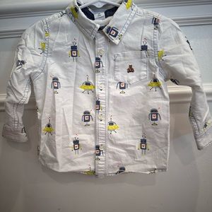 Gap Toddler Boy Button Down Shirt 18-24M